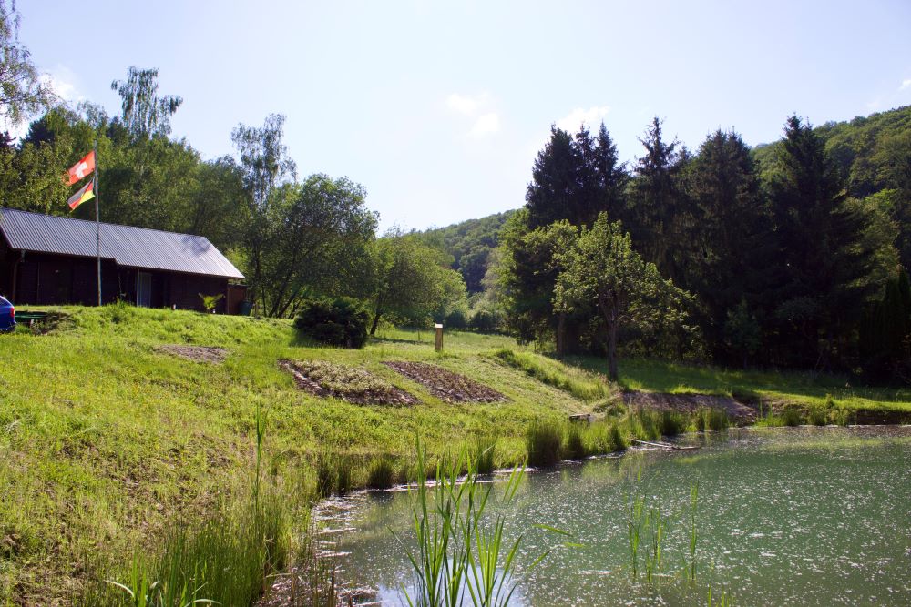 Wohnhaus mit Natursee